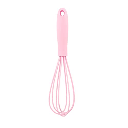 シリコン泡立て器キッチン用品ノンスクラッチミキサーエッグビーター泡立てピンク 17x4x4 cm