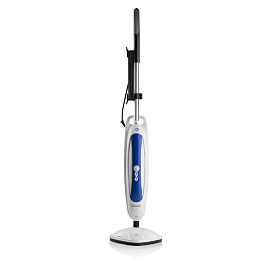Reliable 200CU Steam Floor Mop - Steamboy mop with 2 Microfiber Cloth Pads, 1500W Steam Mop for Tile and Hardwood Floor, 180-Degree Swivel Head, Removable Water Tank, Freshens Carpets