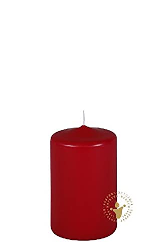 Stumpenkerzen Antik-Rot Ø 60 x 150 mm, 12 Stück, geprüfter Abbrand, ruß- und raucharm
