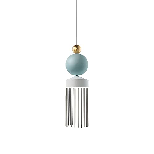 Lampe à suspension nordique en verre, luminaire suspendu simple pour éclairage de chambre et bar