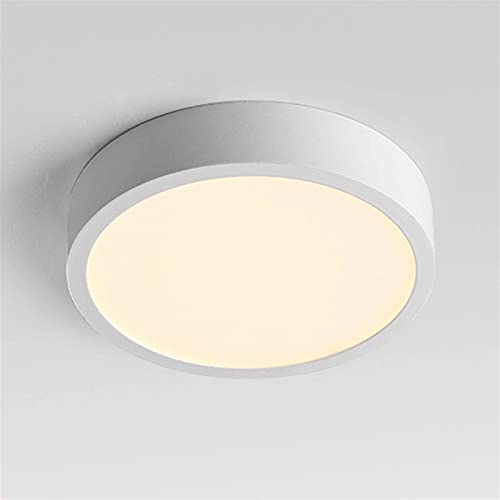 Plafón LED de techo redondo empotrable con luz cálida para dormitorio y baño