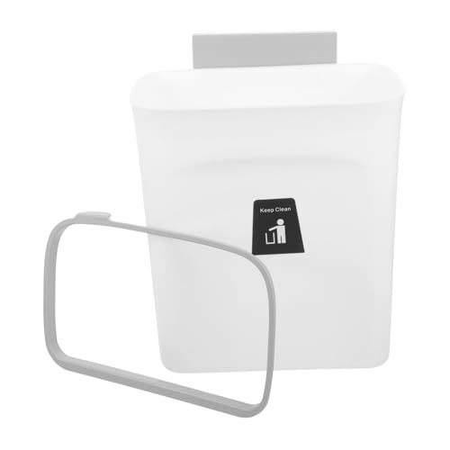 Papelera de pared para basura para cocina y hogar blanca