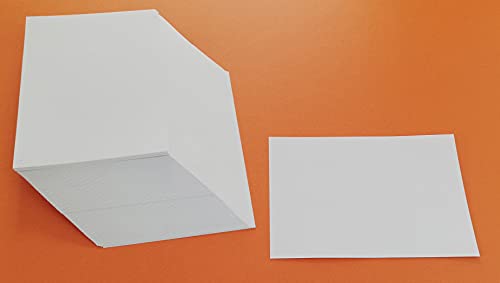 100 hojas de papel adhesivo mate de 80 g. en formato A6 150 x 105 mm. con cortes para el desprendimiento en la parte posterior para impresión de inyección de tinta y láser