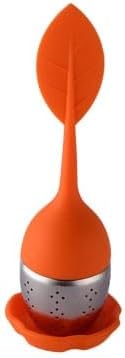 Tea Strainer Fine Mesh Sieve,Stainless Steel Tea Infuser Strainer Sphere Mesh Tea Filter Teaware Metal Tea Bag Diffuser Handle Teapot Tea Ball Strainer (Color : A) (Size : Dark Khaki)