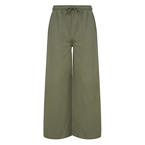 Image of Skinni Fit Womens/Ladies Sustainable Wide Leg Jogging Bottoms (XL) (Khaki)