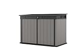 Keter Premier Jumbo 6.2 x 4.3 ft. Outdoor Resin Horizontal Storage Shed for Outdoor Yard and Garbage Bin Storage