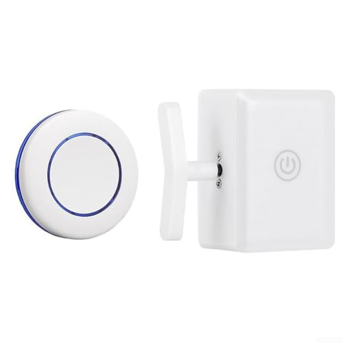 Interruptor de control remoto inalámbrico Robot para dispositivo pulsador de botón inteligente con alcance de 30 m, fácil instalación, no requiere cableado, material ABS, controlador automático blanco