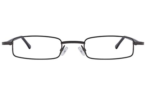 Image of Unisex Rectangular Metal Full Frame Power Reading Glasses