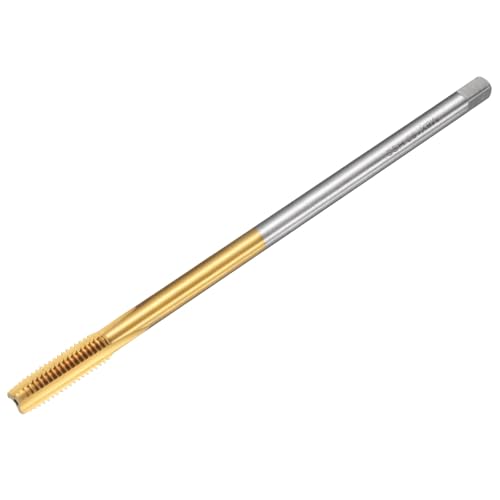 uxcell Metric Thread Tap M8 x 1.25 H2 150mm Straight Flute Screw Thread Milling Machine Taps Threading Tapping Repair Tool