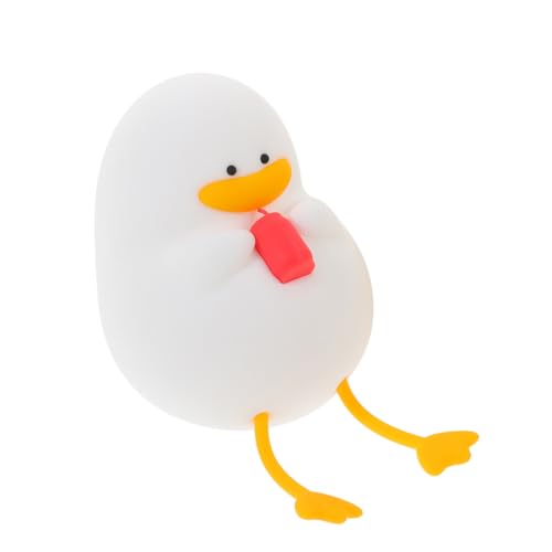 Cabilock Cute Silicone Duck Tap Lamp Dimmable Night Light for Adorable Bedside Decor Brightness Color Present