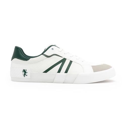 Image of Red Tape Men's Sneakers Off White Pu Round Toe Lace-Up Responsive Sole