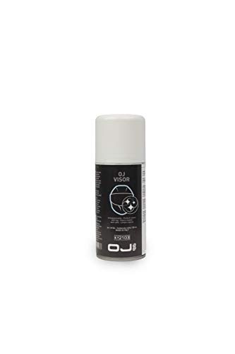 Visière de casque sale ? Le spray OJ Visor M184 dissout le film routier sans rayer