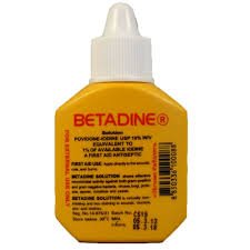 Betadine Povidone Iodine First Aid Solution Antiseptic for Cuts Wounds Size 15 cc
