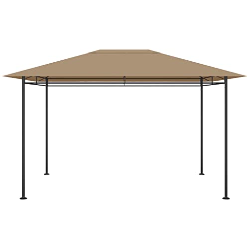Genérico Cenador Gris taupé 384x281x270 cm 180 g/m²,Casa y jardín,Jardín,Artículos de Exterior,Estructuras de Exteriores,Carpas y cenadores,Gris Topo,16.2 kg,313922