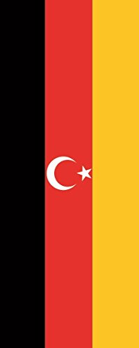 Drapeau allemand des Turcs U24 pour mât vertical de cérémonie