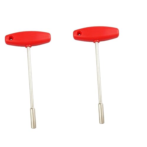 Angoily 2pcs Bike Concealed t Shape Wrench Spanner Tool for Tightening Square Hole for Home