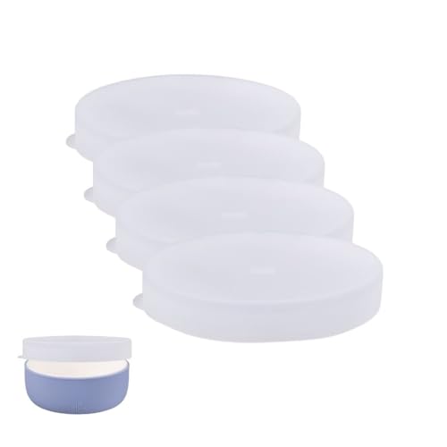Image of Elk and Friends Kids Porcelain Bowl Silicone Lids | Lids Only | Microwave & Dishwasher Safe