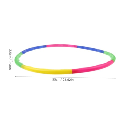 Mikikit Detachable Belly Hoop for Boy Girl Indoor Spring Fitness Toy Fun Plaything for Imagination Coordination Safe for Home Kindergarten Use Workout Accessory for Boys and Girls - Thumbnail 2