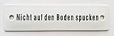 emailleschilder alt kaufen Emailleschild Emaille Schild Nicht auf den Boden spucken 14x3,5 cm Emailleschild wetterfest und lichtecht