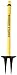 Banner Stakes 20100017 Yellow Plastic Stake, 22" - 42" Height Adjustment (Pack of 5)