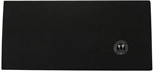 MTX Terminator 12 Inch 1200 Watt 2 Ohm Single Voice Coil Audio Dual Loaded Subwoofer Speaker Box Enclosure for Vehicle Sound System, Black