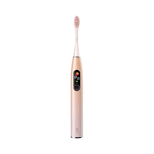 Oclean X Pro, cepillo de dientes eléctrico inteligente, 3 modos con blanqueamiento, carga rápida inalámbrica para 30 días, diseño anti moho, IPX7 - rosa Cover