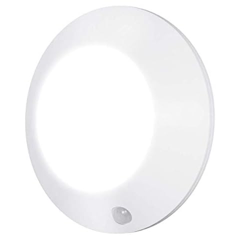 HONWELL Motion Sensor Ceiling Light Indoor Outdoor, LED Bathroom Ceiling Porch Light Wireless Battery Operated for Hallway Garage Bedroom Closet Stairs Basements Pantries Laundry Room Cover