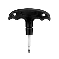 XIHIRCD Golf Driver Werkzeug, Verstellbares Golfwerkzeug mit Kunststoffgriff Ggolf Driver Drehmomentschlüssel aus Metall Tragbares Driver Schlüssel Golf für Golfschläger-Driver (Schwarz)