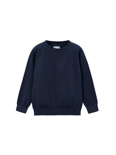 Mayoral Basic Cotton Jumper w/Round for Boys Navy
