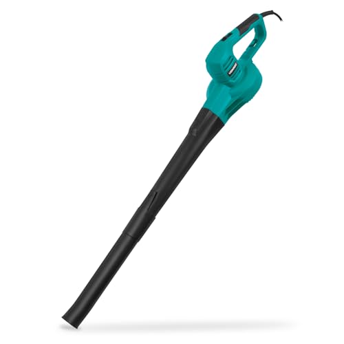 VONROC Souffleur de Feuilles Filaire 650W - 2 Vitesses Réglables 120-190 km/h - Puissant, Compact, Polyvalent - Outillage de Jardin pour Jardinage, Pelouse, Feuilles Mortes, Poussiere, Voitures
