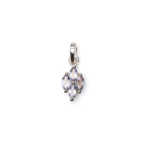 Pendentif vintage en argent 925 et véritable pierre bleue, le cadeau femme idéal