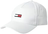 Tommy Jeans Damen TJW Flag Cap Baseballkappe, White, Einheitsgröße