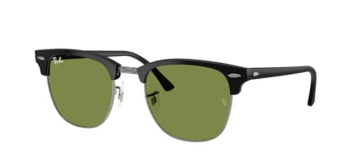 Image of Ray-Ban RB3016F Clubmaster Low Bridge Fit Square Sunglasses for Men for Women