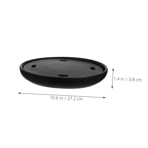 Plato para sushi de melamina negro 27.22x27.22x3.81 cm miniatura 2