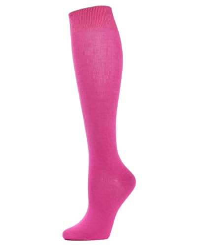 Image of MeMoi Solid Knit Knee High Socks for Women, Breathable and Comfortable Knee Highs