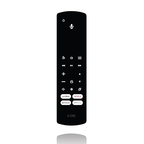 Image of S-CAT Compatible with Amazon Basics /Onida /Croma Fire Tv Remote only Suitable with Voice Command Not Recommended for FireTv Stick Device (Pairing Must, Contact Customer Care for Difficulty in Pairing)