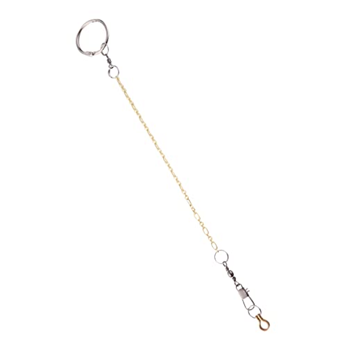 GALPADA Birds Foot Anklet Durable Copper Chain Circle with Buckle for Cockatiels and Parrots Easy Mounting Golden and Silver for Various Bird