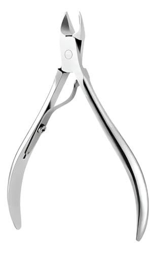 Alicate de Cutícula Inox Profissional – Ferramenta Afiada Manicure Pedicure em Aço Carbono para Cortador de Unhas, Higiene das Cutículas, Uso em Salão ou Casa
