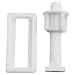 Toilet Seat Repair Kit - White Hinges Full Set with Bolts Screws Washers for Standard Toilets, Easy Installation Bathroom Repair Tools(B)