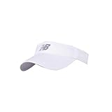New Balance Adult Performance Sport Visor Headwear, White, One Size