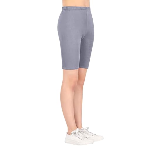 TYUSGH Pantalones cortos de algodón para niñas, pantalones deportivos para correr, para verano, informales, para la escuela, pantalones ajustados para ciclismo, gimnasio, pantalones cortos de chándal