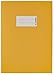 Produktbild HERMA 5511 Heftumschlag A5 Papier Gelb, Hefthülle mit Beschriftungsfeld aus kräftigem Recycling Altpapier und satten Farben, Heftschoner für Schulhefte, farbig