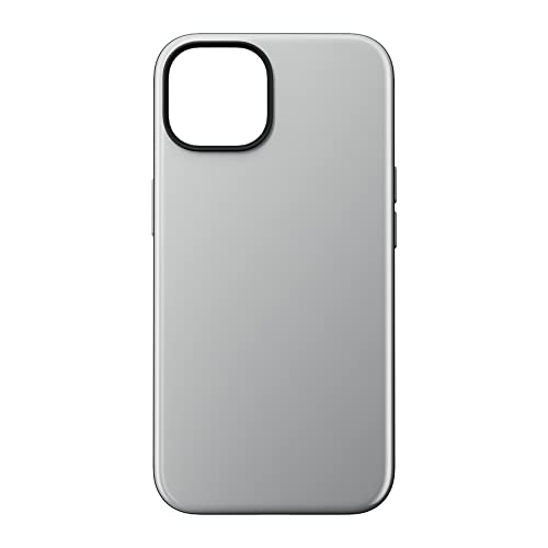 NOMAD Sport Case für iPhone 14 | Hülle aus Polycarbonat mit TPE-Bumper | mit glänzender PET-Beschichtung | MagSafe-kompatibel | Grau