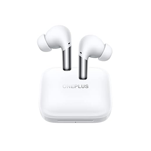 OnePlus Buds Pro True Wireless Earbuds White, Smart Active Noise Cancelling, Wireless Charging Case Included, , Dual Connection, 38 Hour Playtime, Fast Charging, Water Resistant, Glossy White