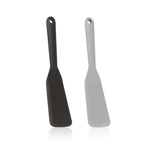 2 Stück Silikonspatel, Steakbratspatel, Küchenwerkzeug, hitzebeständiger Omelett-Spatel, Backen-Silikonspatel, Spatel zum Wenden von Lebensmitteln, Antihaft-Silikonspatel
