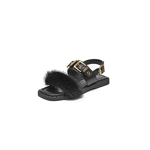 Sandales pour femmes avec boucle carrée pour l'été