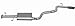 Swept Side; Single Exhaust Kit