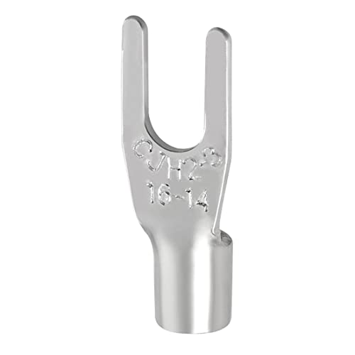 Uxcell A18050300UX0168 200X Fork Type Copper Non-Insulated Spade Terminals Snb2-3 thumb #4