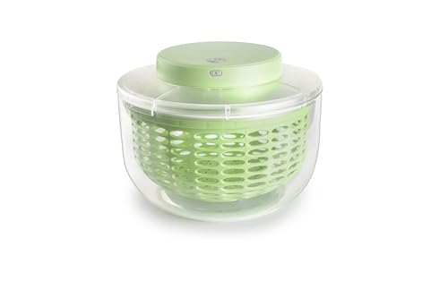 IBILI - Centrifugadora Eléctrica Spin 2,80 Lt, Centrifugador eléctrico de ensalada y verduras, recargable por USB, secado rápido