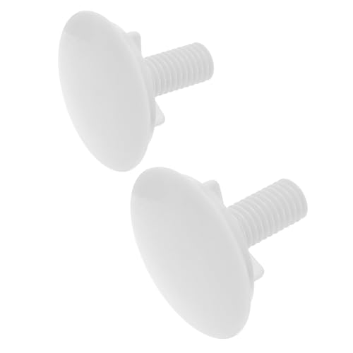Hoement 2 Piezas Tapones para Fregadero y Baño Cubiertas Decorativas Abs Blancas Sellado Hermético para Lavabo Bañera y Dispensador de Jabón Accesorios Versátiles y Fáciles de Instalar